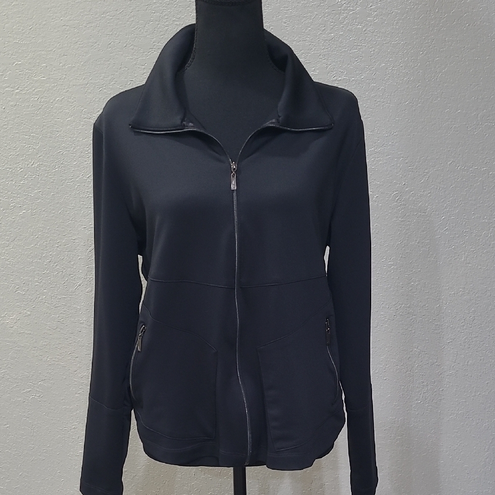 Black TAIL Size Medium Full Zip Athletic Jacket Golf Athleisure